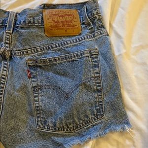 levi denim shorts